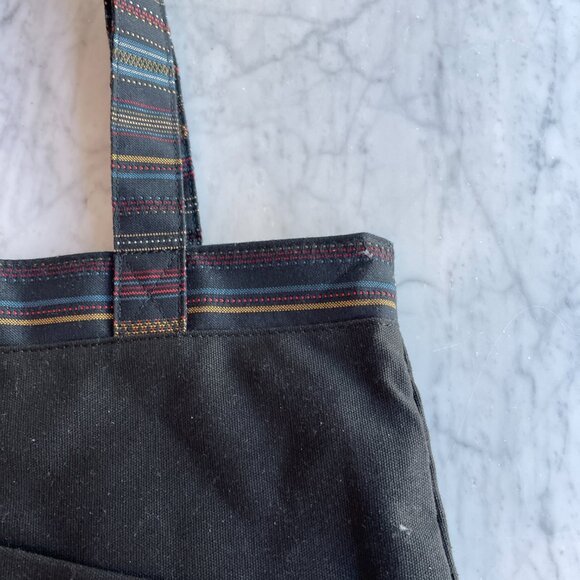 Dakine Striped Trim Black Tote Bag - Picture 3 of 13